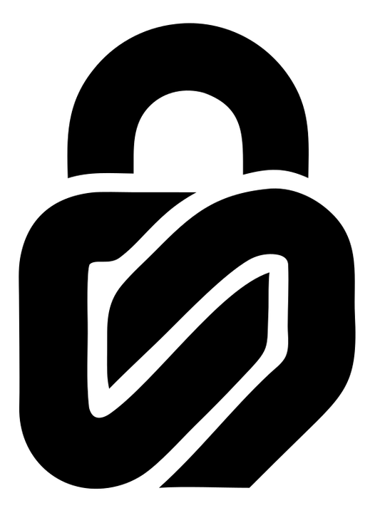 Monoline Leaf Padlock Logo