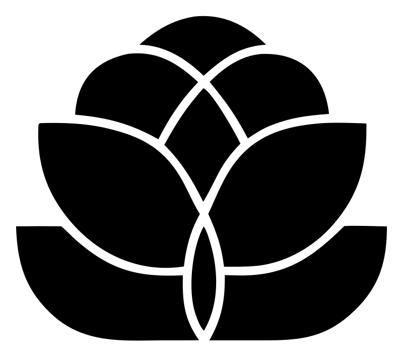 Monoline Lotus Blossom Emblem