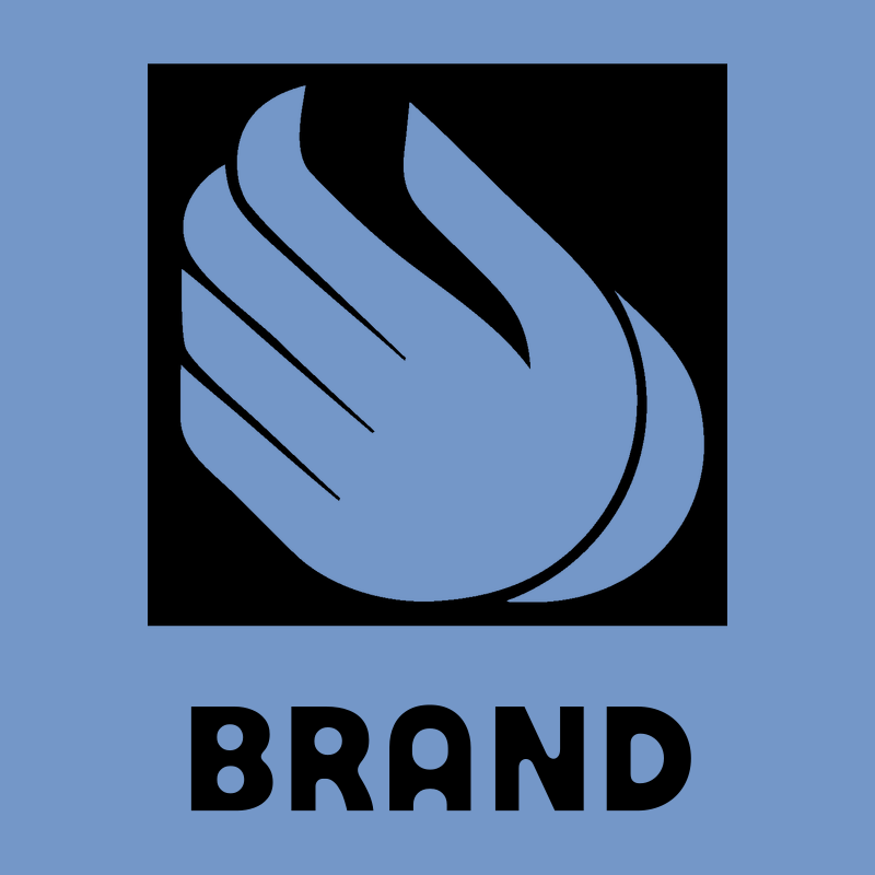 Monoline Open Hand Badge preview
