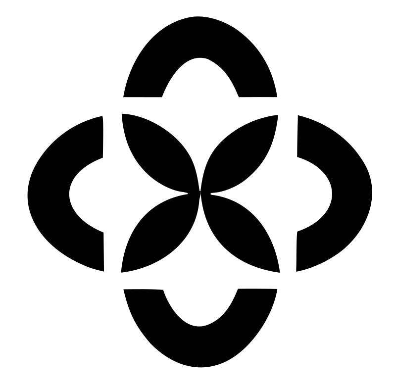 Monoline Petal Cross Mark