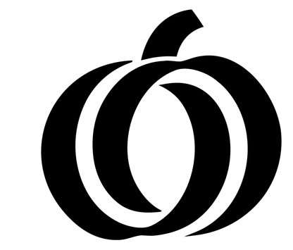 Monoline Pumpkin Outline Logo