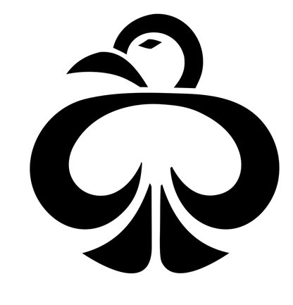 Monoline Raven Body Emblem