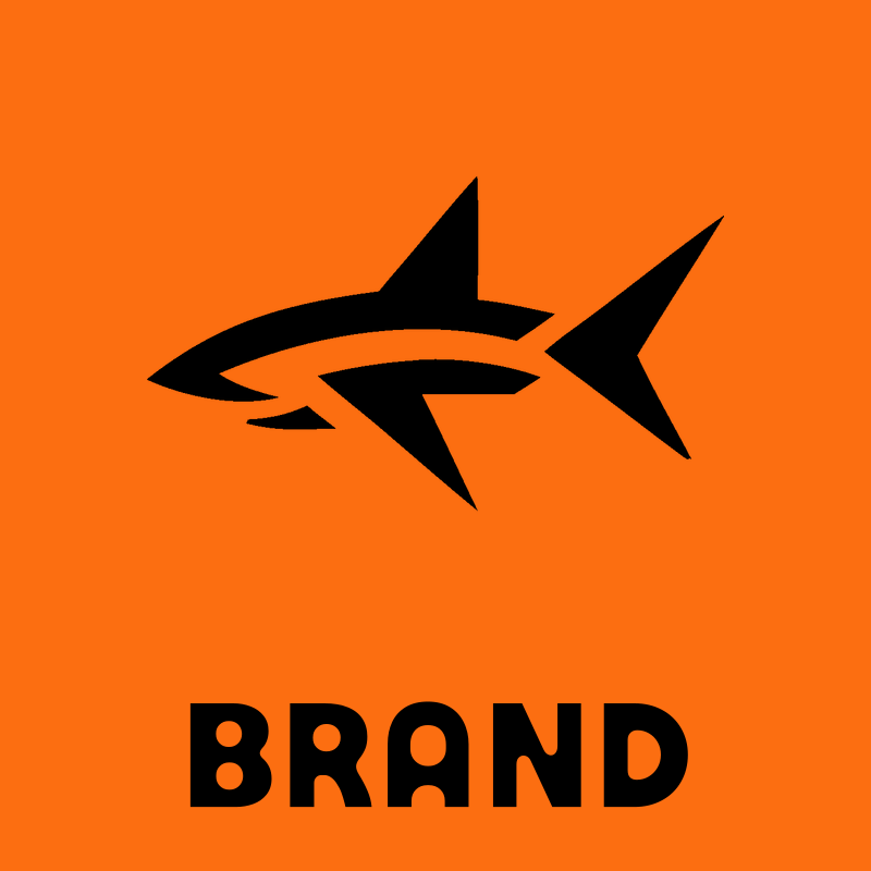 Monoline Shark Body Badge preview