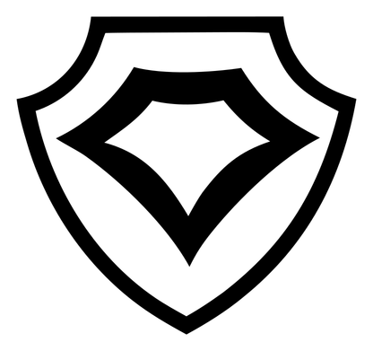 Monoline Shield Diamond Crest