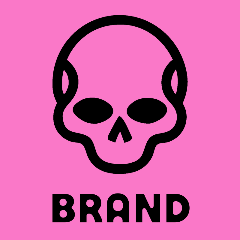 Monoline Skull Cranium Badge preview