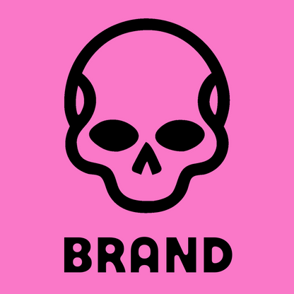Monoline Skull Cranium Badge preview
