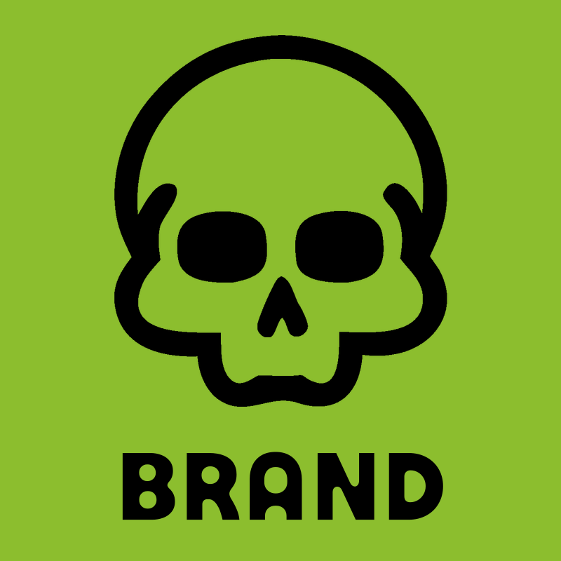 Monoline Skull Face Logo preview