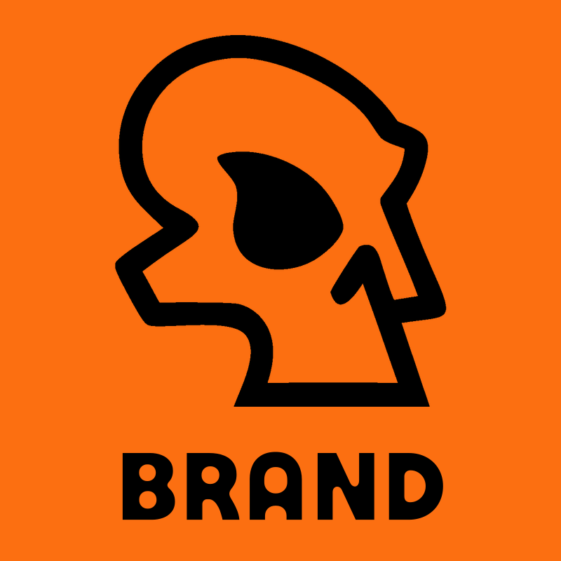 Monoline Skull Profile Logo preview