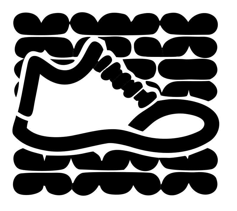 Monoline Sneaker Grid Badge