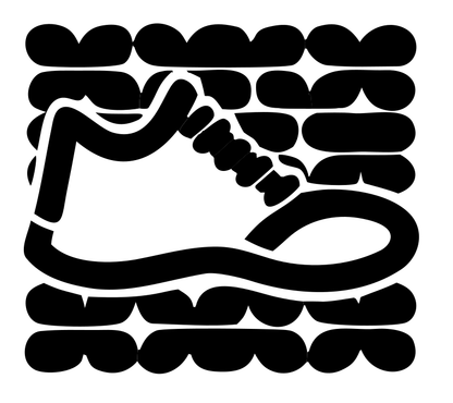 Monoline Sneaker Grid Badge