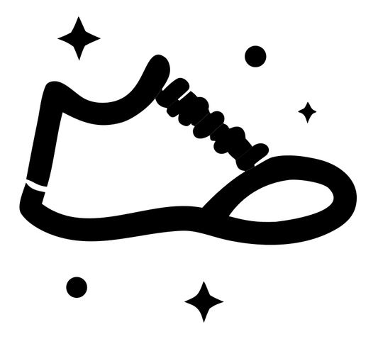 Monoline Sneaker Sparkle Badge