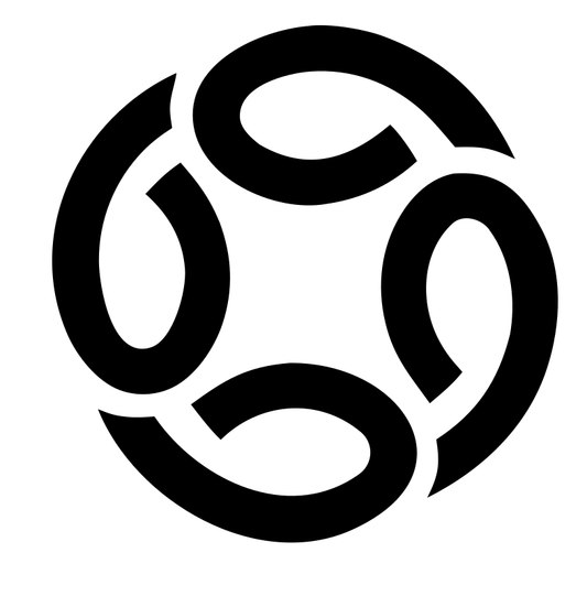 Monoline Spiral Football Crest