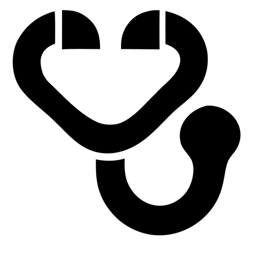 Monoline Stethoscope Minimal Icon