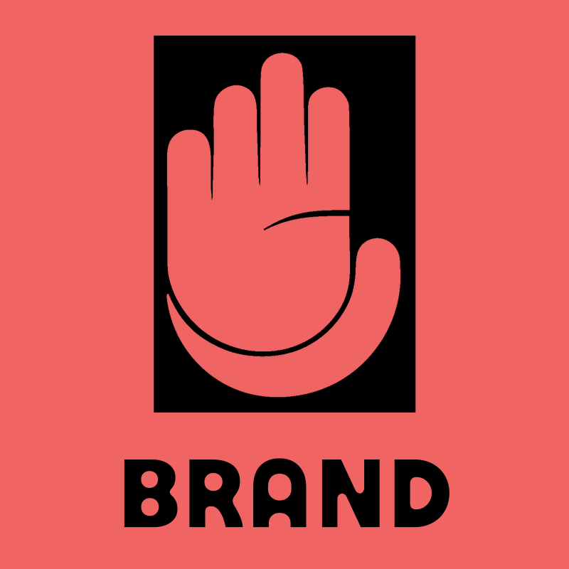 Monoline Stop Hand Badge preview