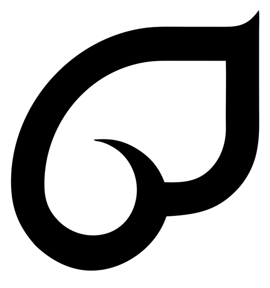 Monoline Teardrop Spiral Mark
