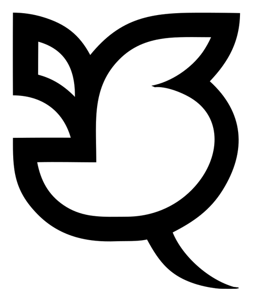 Monoline Virgo Leaf Loop Badge