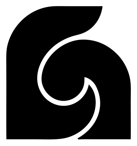 Monoline Wave Spiral Emblem