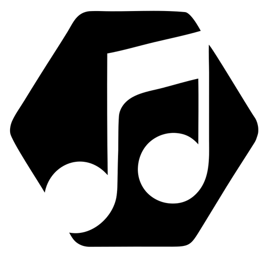 Music Note Hexagon Badge