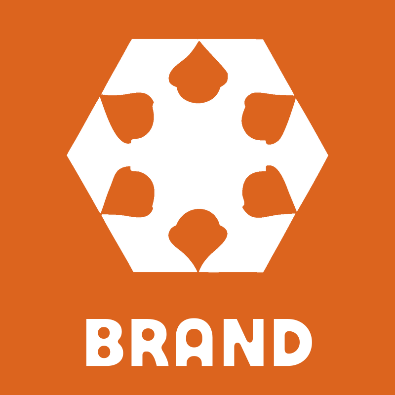 Negative Space Acorn Hexagon Badge preview