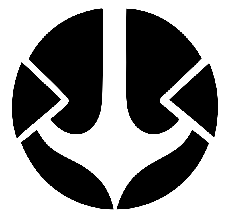 Negative Space Anchor Segmented Mark