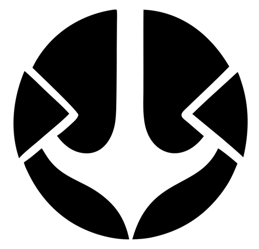 Negative Space Anchor Segmented Mark