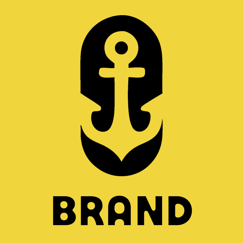 Negative Space Anchor Shield Badge preview