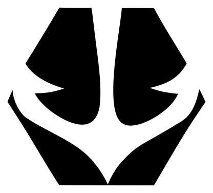 Negative Space Anchor Split Emblem