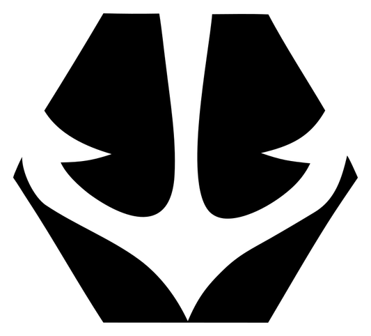 Negative Space Anchor Split Emblem