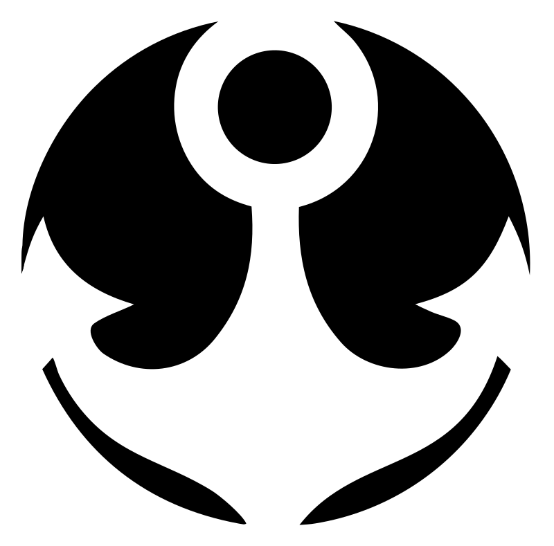 Negative Space Anchor Wing Badge