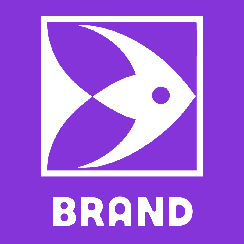 Negative Space Angelfish Square Badge preview