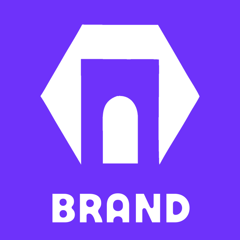 Negative Space Arch Hexagon Badge preview