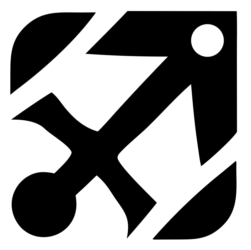 Negative Space Archer Bow Badge