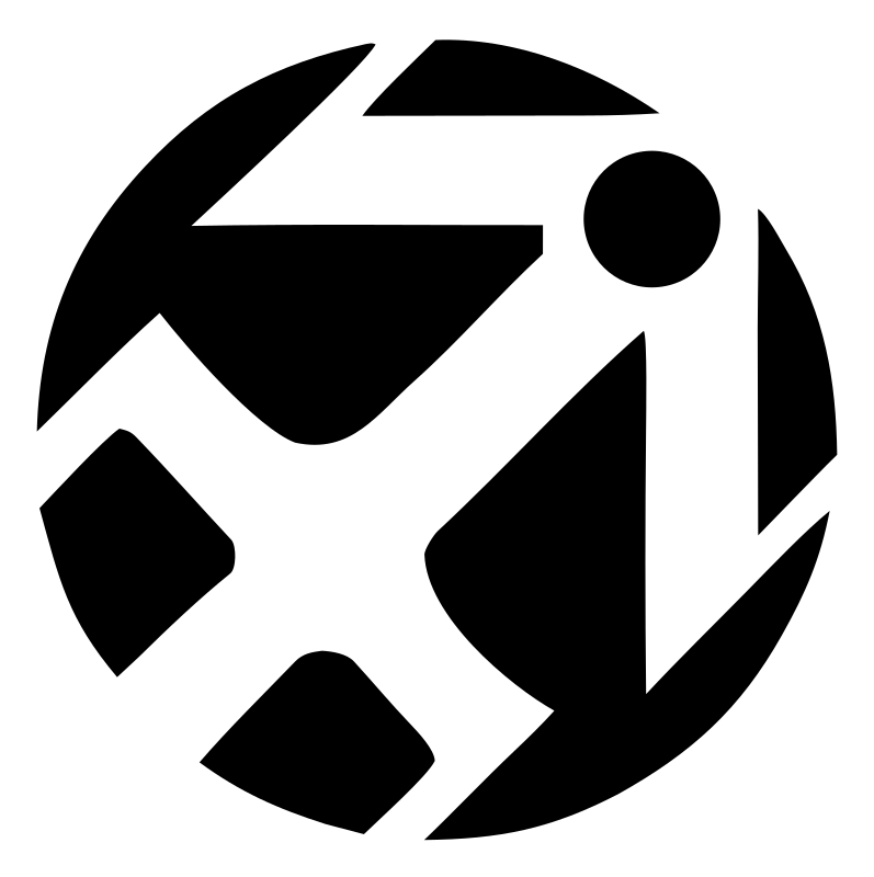 Negative Space Archer Figure Badge