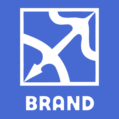 Negative Space Arrow Square Badge preview