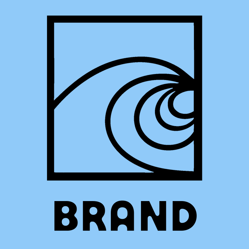 Negative Space Barrel Wave Logo preview