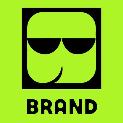 Negative Space Beard Face Badge preview