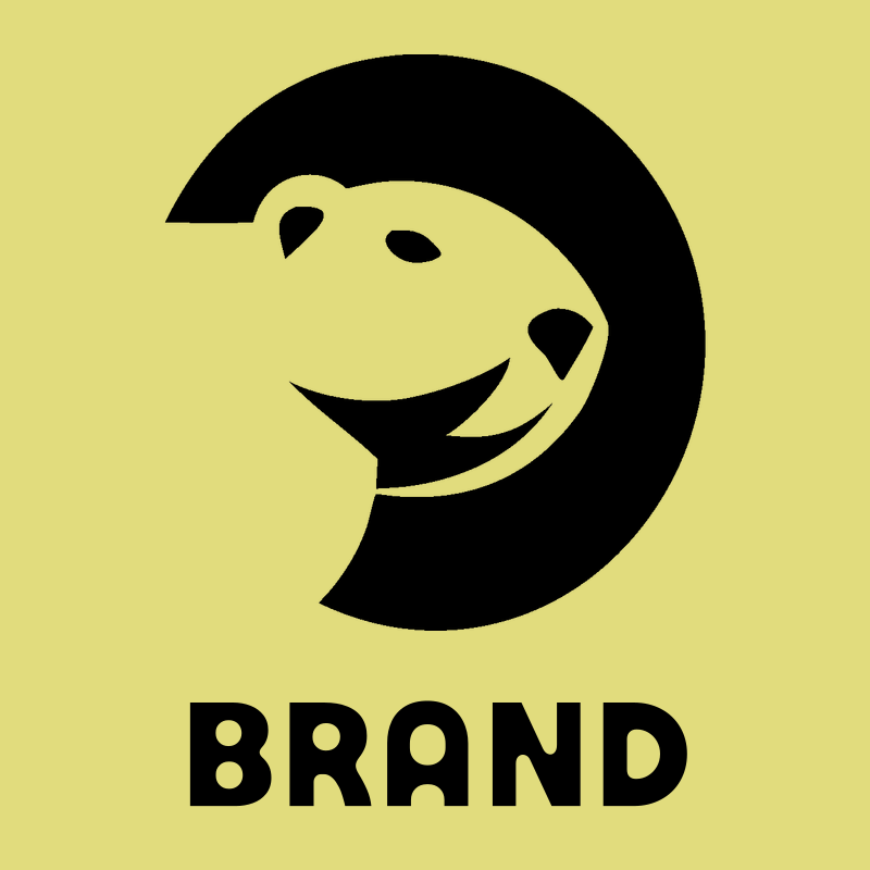 Negative Space Beaver Circle Badge preview