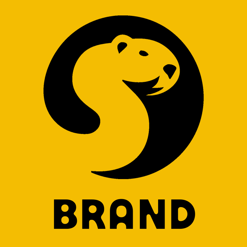 Negative Space Beaver Curl Mark preview