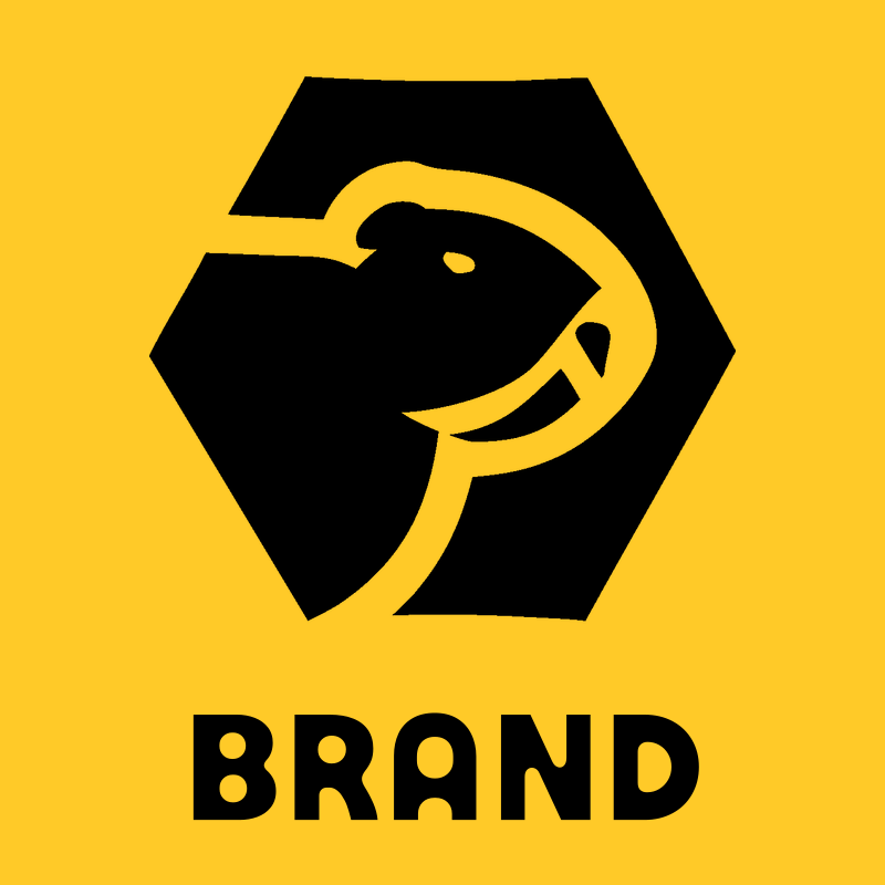 Negative Space Beaver Hexagon Badge preview