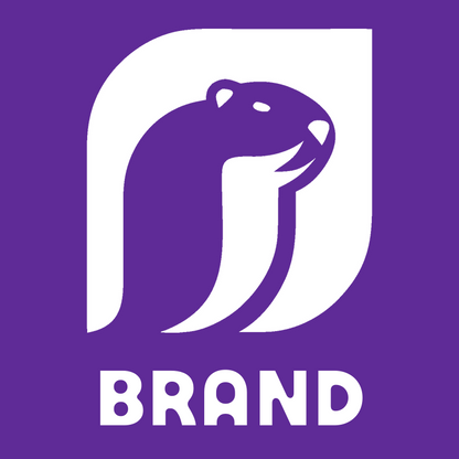 Negative Space Beaver Neck Logo preview