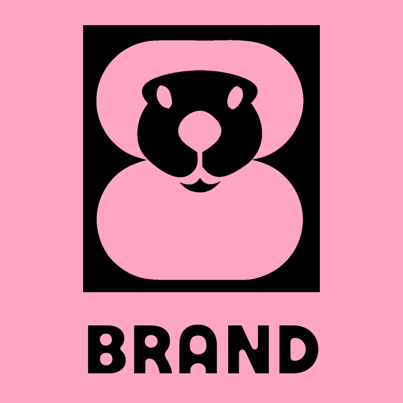 Negative Space Beaver Portrait Icon preview