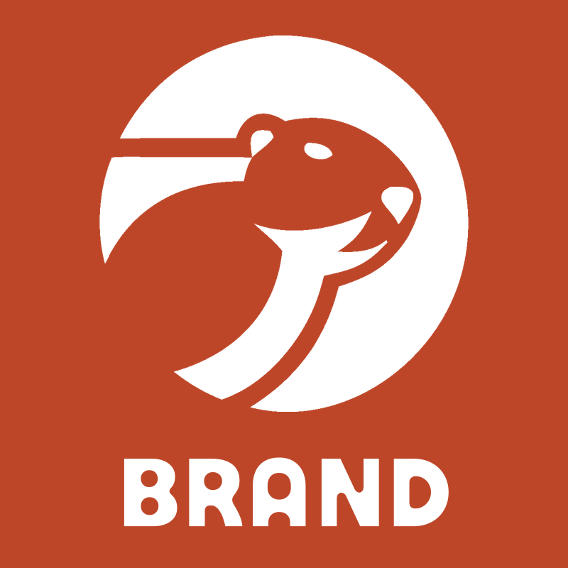 Negative Space Beaver Round Mark preview