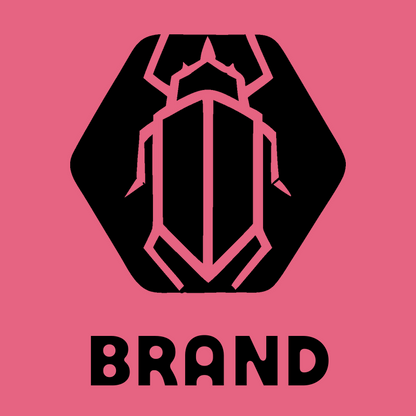Negative Space Beetle Hexagon Badge preview