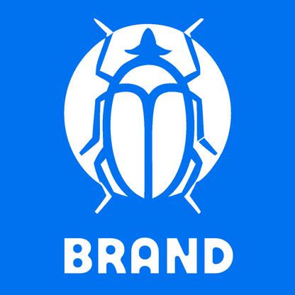 Negative Space Beetle Round Badge preview