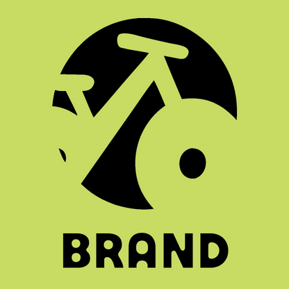 Negative Space Bicycle Circle Badge preview