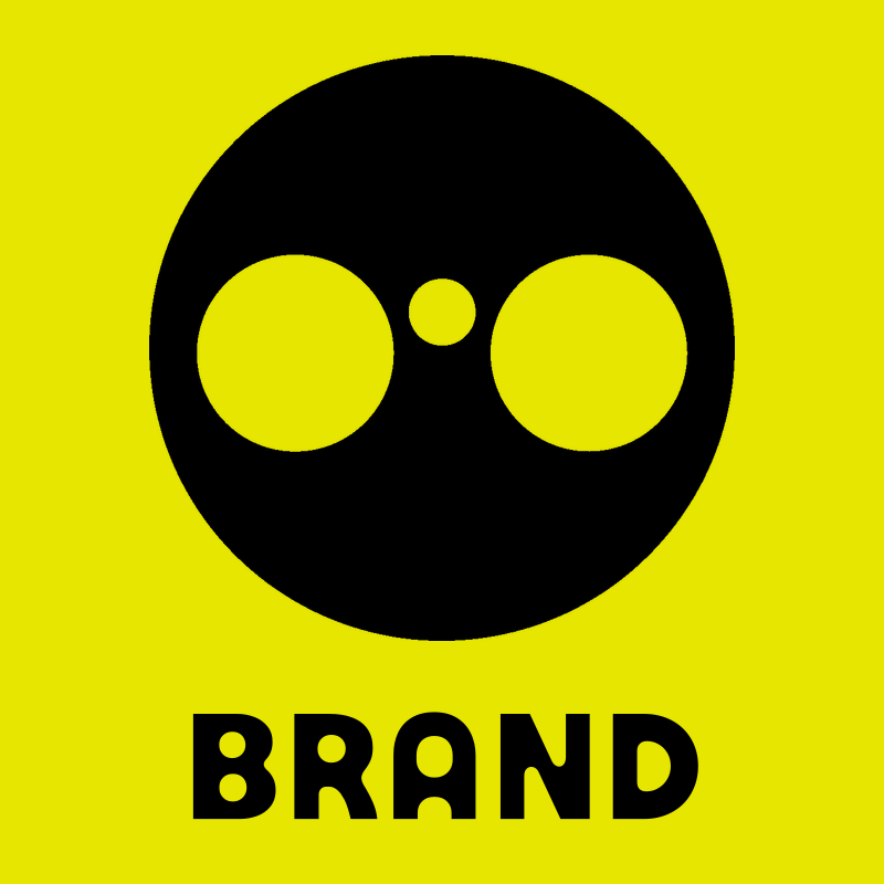 Negative Space Binoculars Circle Badge preview