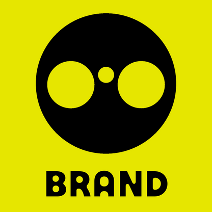 Negative Space Binoculars Circle Badge preview