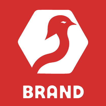 Negative Space Bird Hexagon Badge preview