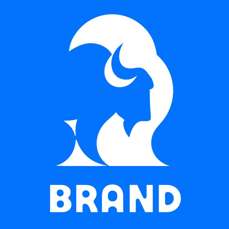 Negative Space Bison Profile Crest preview