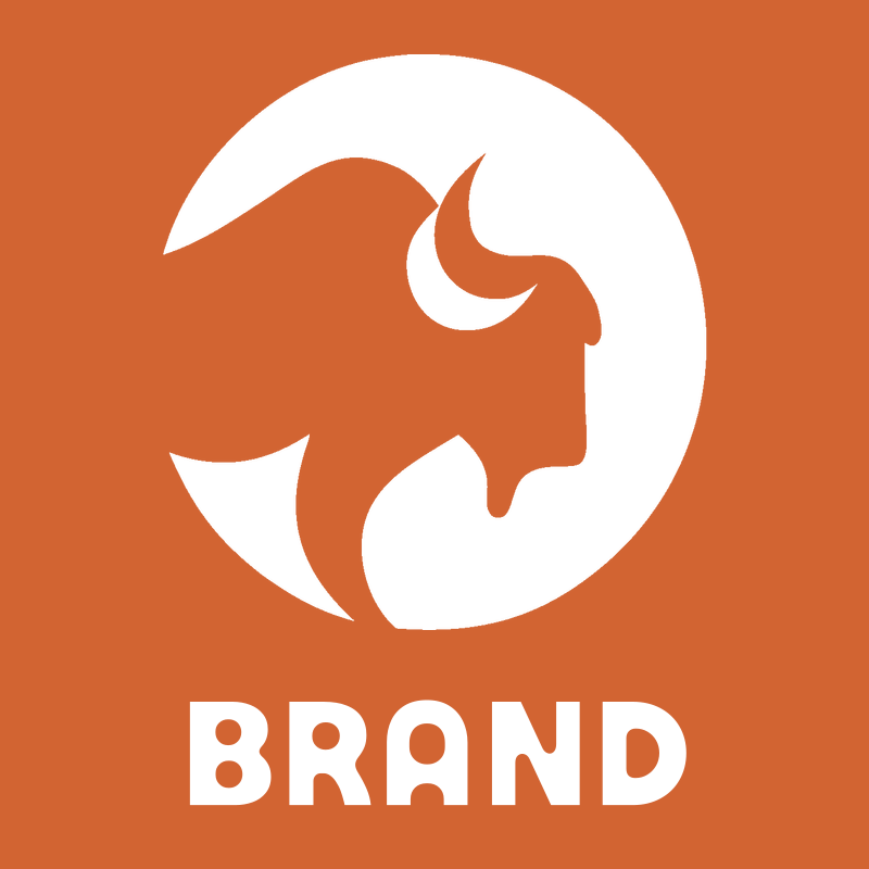 Negative Space Bison Profile Emblem preview